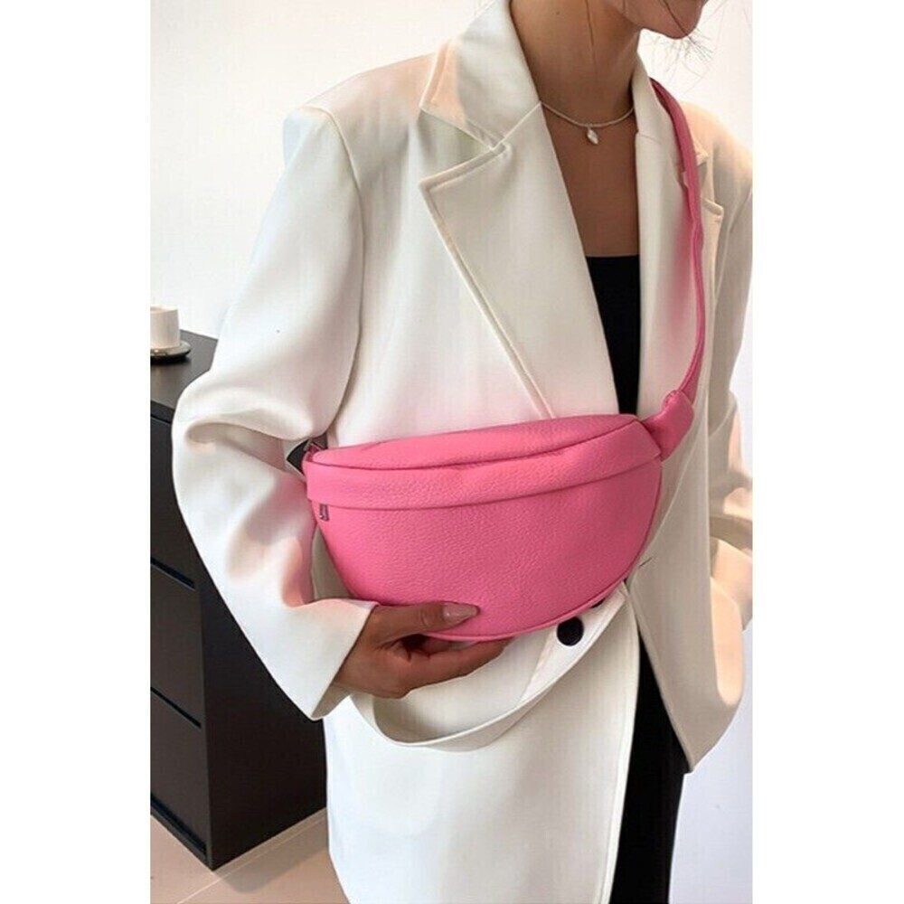 VEGAN LEATHER CROSSBODY SLING FANNY BUM BAG